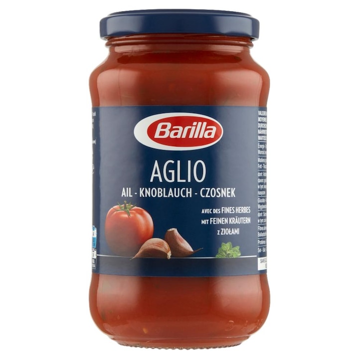 Sos de rosii, Barilla, Aglio cu usturoi, 400 g