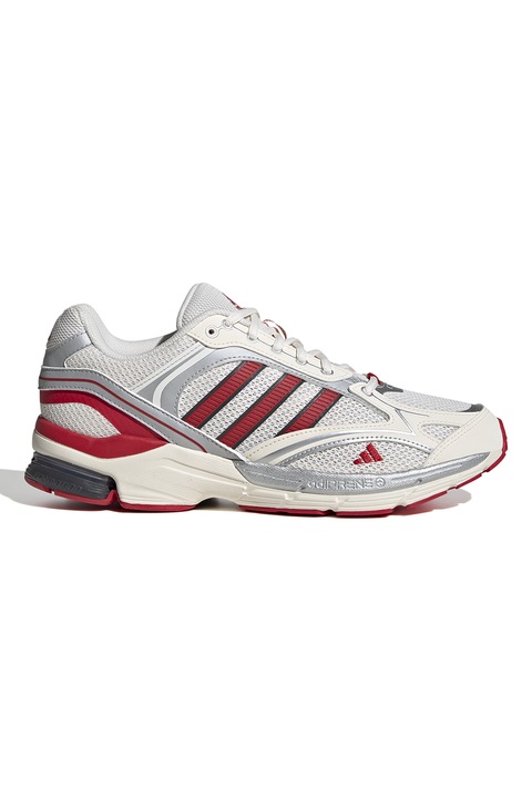 adidas Sportswear, Pantofi sport cu garnituri de plasa Spiritain 2000, Rosu/Alb/Gri
