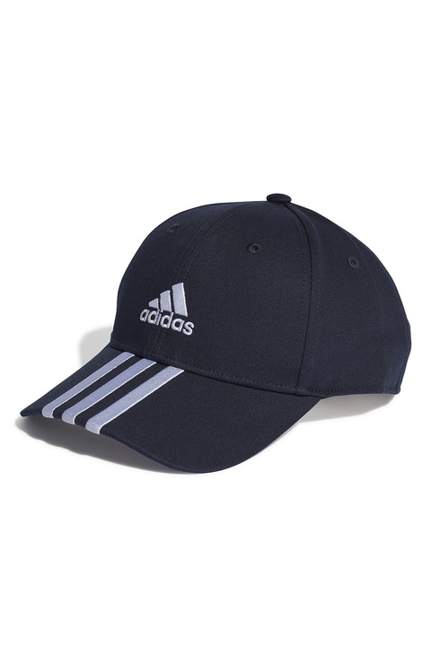adidas Performance, Унисекс шапка с лого, Бял/Тъмносин, 56-58 CM