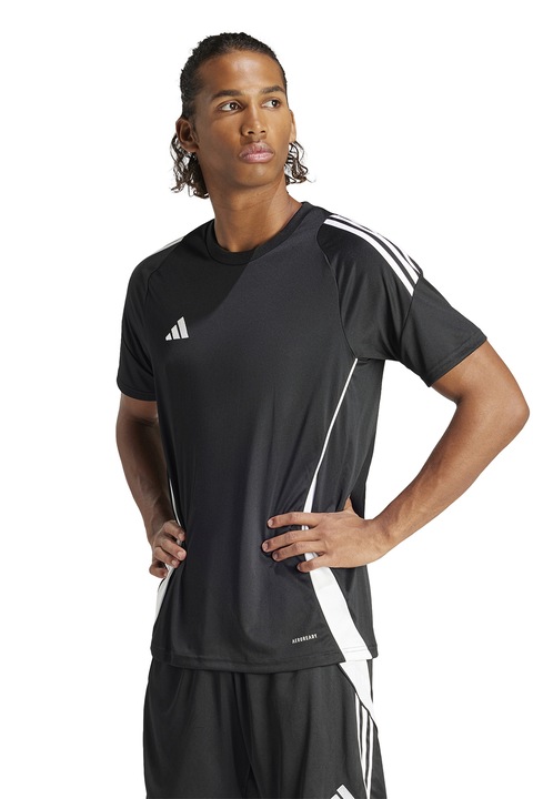 adidas Performance, Футболна слим тениска TIRO24, Бял/Черен