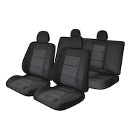 Set huse auto Umbrella Premium Lux, M03, 11 Piese, Negru