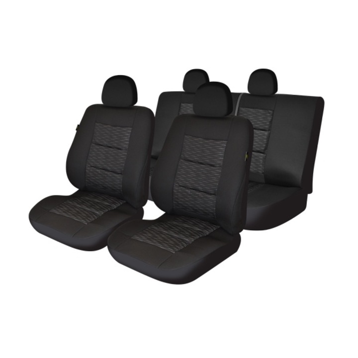 Set huse auto Umbrella, Premium Lux M04, culoare negru, 11 piese