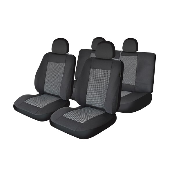 Set huse auto Umbrella Lux, M02, 11 Piese, Gri