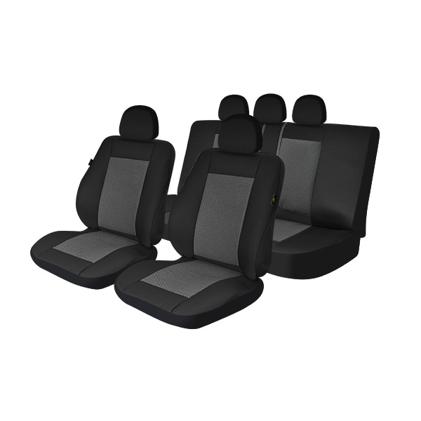 Set huse auto Umbrella Lux, M02, 11 Piese, Negru