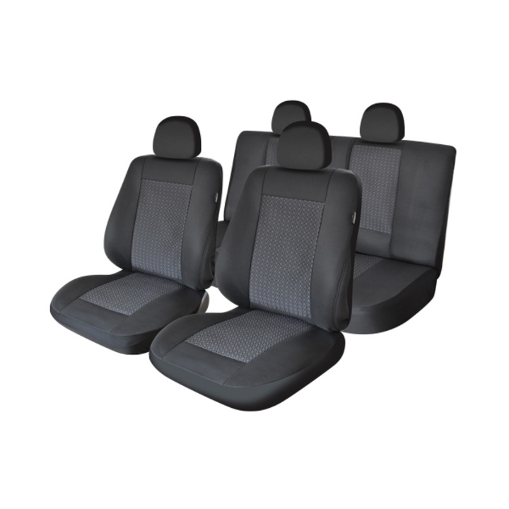 Комплект калъфи за седалки Umbrella Lux, M03, 11 броя, Сиви