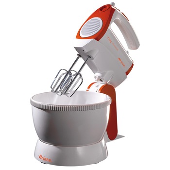Mixer cu bol Ariete Mixy Professional 1565/1, 300 W, 2.4 l, 5 Viteze + Turbo, Portocaliu/Alb Mixer cu bol Ariete Mixy Professional 1565/1, 300 W, 2.4 l, 5 Viteze + Turbo, Portocaliu/Alb