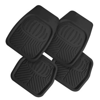 Set covorase auto universale Umbrella Hawaii, Negru, 4 buc Set covorase auto universale Umbrella Hawaii, Negru, 4 buc