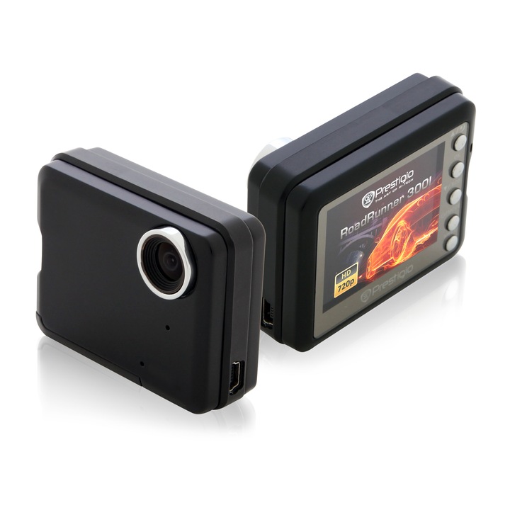 Camera auto DVR Prestigio RoadRunner 300i, Negru