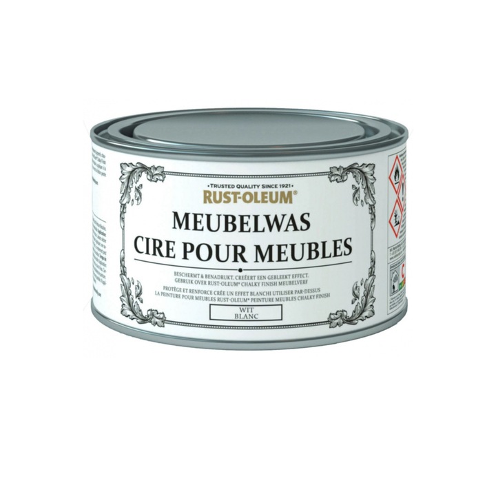 Ceara, Rust Oleum, Furniture Wax, Alb, 400 ml