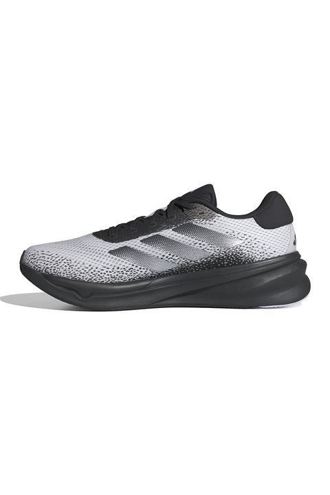 adidas Performance, Pantofi low-cut pentru alergare Supernova, Alb/Negru