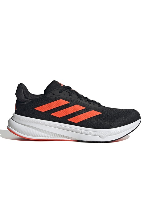 adidas Performance, Pantofi de plasa cu logo pentru alergare Response Super, Portocaliu mandarina/Negru