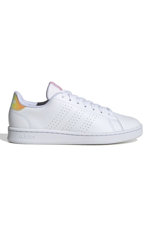 adidas Sportswear, Спортни обувки Advantage с бродерии, Мръснобял