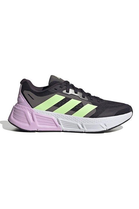adidas Performance, Pantofi pentru alergare Questar 2, Verde neon/Gri antracit