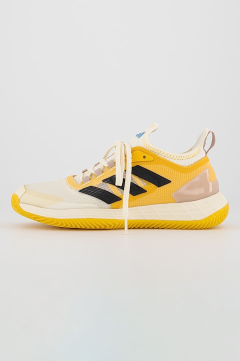 adidas Performance, Pantofi slip-on pentru tenis Ubersonic 4, Alb/Galben sofran