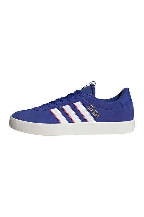 adidas Sportswear, VL Court 3.0 nyersbőr sneaker, Fehér/Indigókék