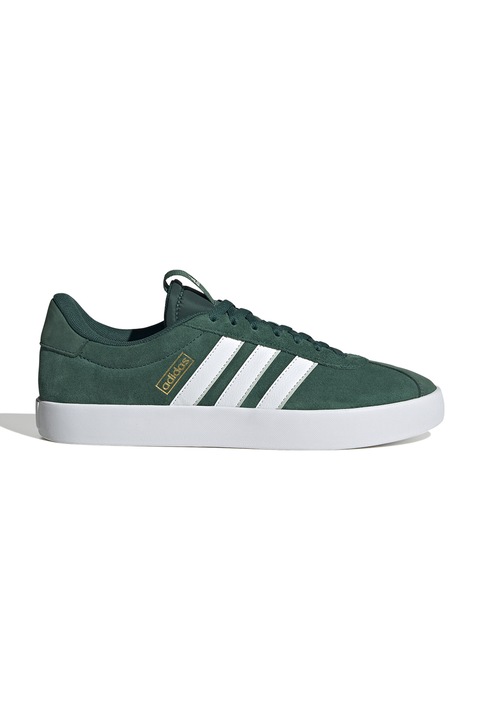 adidas Sportswear, VL Court 3.0 nyersbőr sneaker, Fehér/Sötétzöld