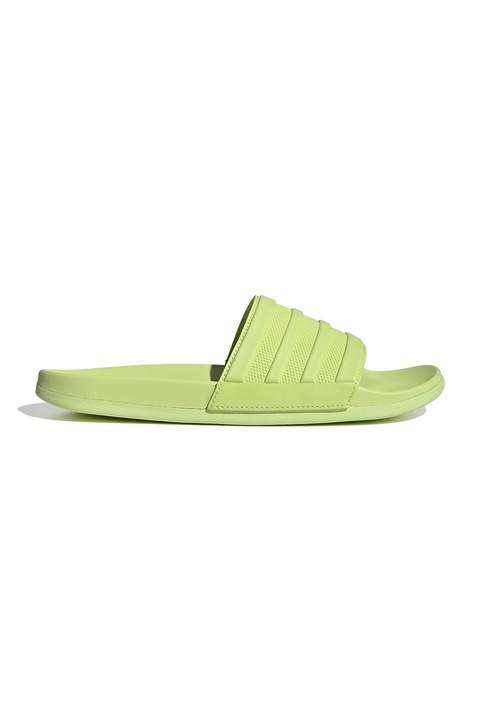 adidas Sportswear, Papuci cu logo Adilette Comfort, Verde lime, 43