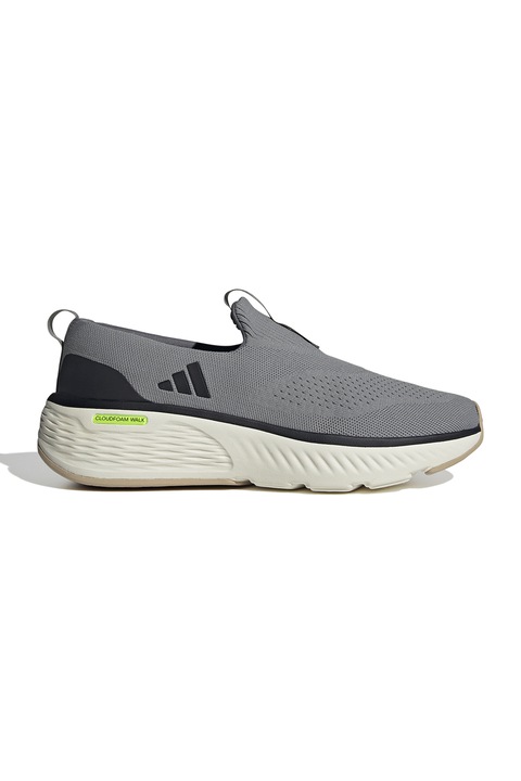 adidas Sportswear, Pantofi sport slip-on de material textil Cloudfoam Go Lounge, Gri inchis