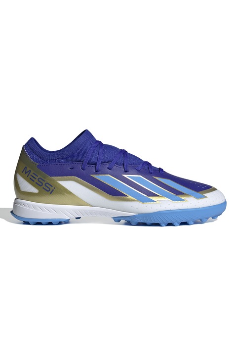 adidas Performance, Pantofi pentru alergare Crazyfast League, Alb/Albastru royal
