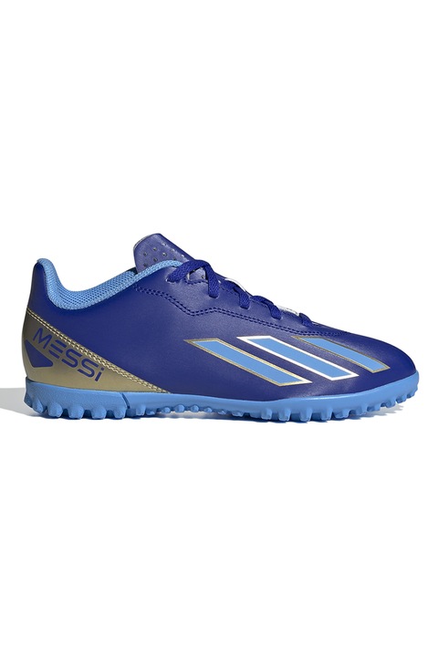 adidas Performance, Pantofi pentru fotbal Crazyfast Club, Albastru indigo