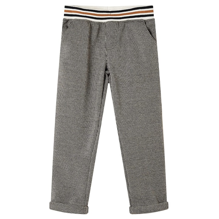 vidaXL gyerek nadrág, ekrü, kg, Barna