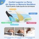 Perna ortopedica pentru dormit NextWave, Spuma cu Memorie ergonomica pentru Gat si Suport Cervical, Husa lavabila, Ideala pentru dormitul lateral, spate sau stomac, beneficii medicale