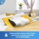 Perna ortopedica pentru dormit NextWave, Spuma cu Memorie ergonomica pentru Gat si Suport Cervical, Husa lavabila, Ideala pentru dormitul lateral, spate sau stomac, beneficii medicale