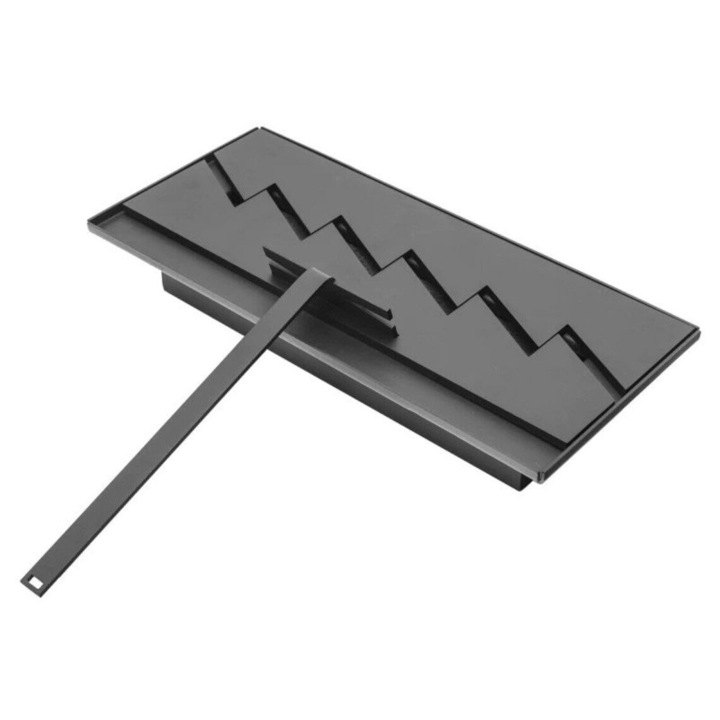 Arzator cu bioetanol, Incastrabil, 370x 150 x 75 mm, Otel, Negru, pentru Interior/Exterior