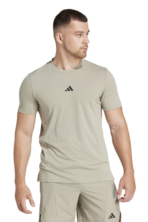 adidas Performance, Фитнес слим тениска D4T, Каки