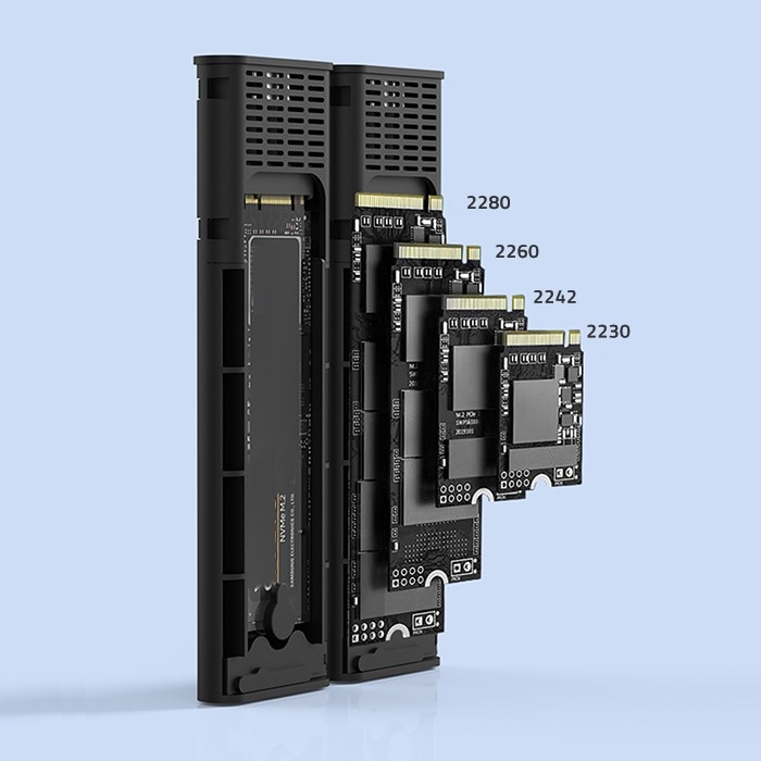 Unitati Ssd Carcasa Qoltec, Golful pentru unitati SSD M.2, SATA, NVMe, USB-C, DUAL ...
