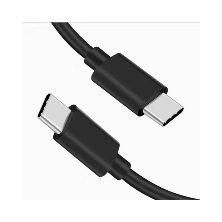 Cablu Date Si Incarcare Upzz TypeC La TypeC, Negru, Lungime 1M