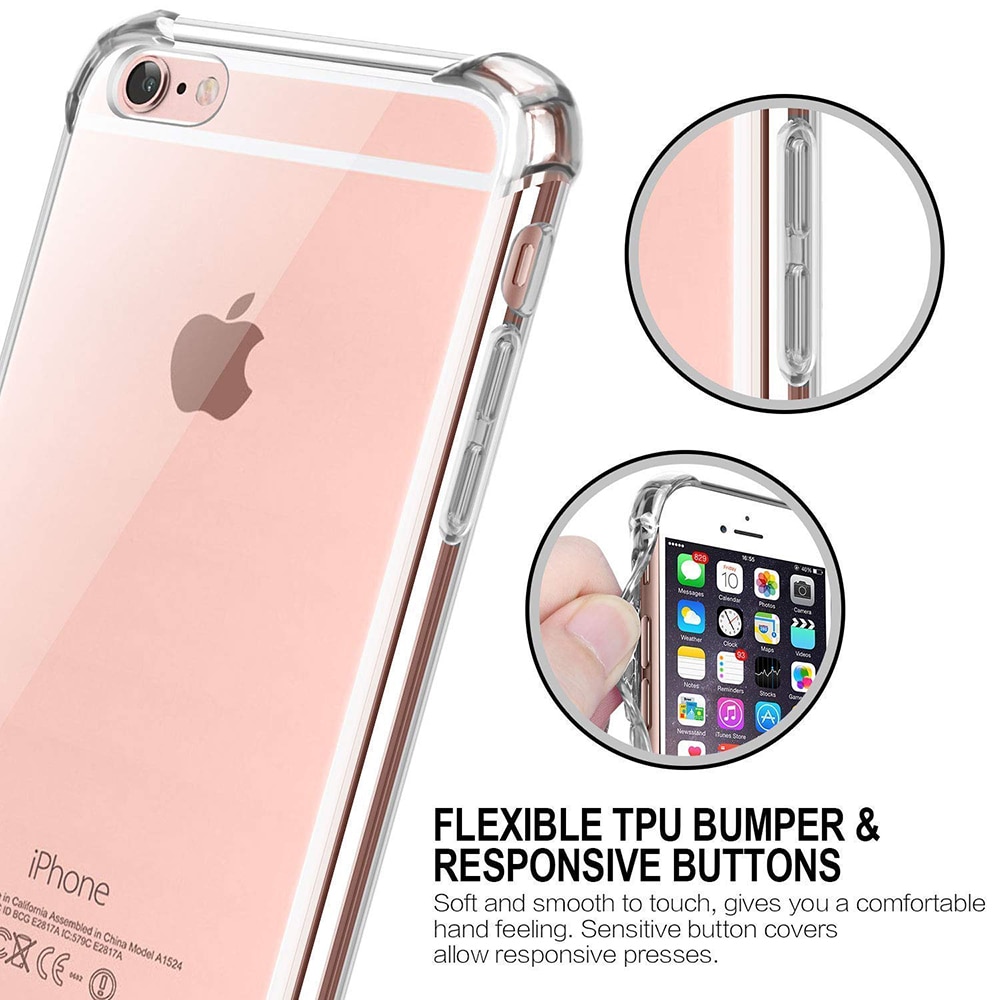 Husa protectie Mat-Tech compatibila cu iPhone 7 / 8 / SE 2, SE 2020 / SE 3, SE 2022, Colturi anti-soc, Decupaje Precise, Rezistenta la impact, Margini ridicate pentru protectia ecranului, Transparenta