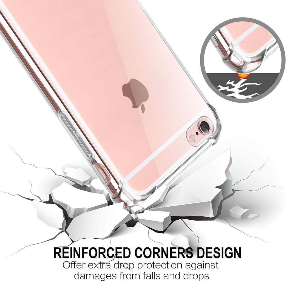 Husa protectie Mat-Tech compatibila cu iPhone 7 / 8 / SE 2, SE 2020 / SE 3, SE 2022, Colturi anti-soc, Decupaje Precise, Rezistenta la impact, Margini ridicate pentru protectia ecranului, Transparenta