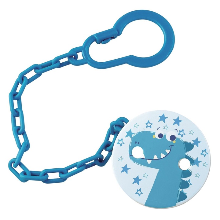 Клипс за биберон, Динозавър, син