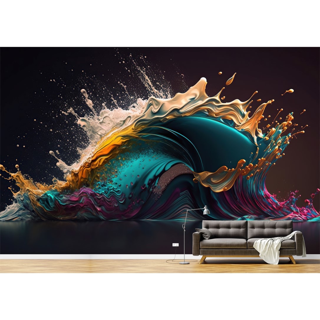 PVC тапет, 3D Abstract Color Explosion 3- 200x300 см - eMAG.bg