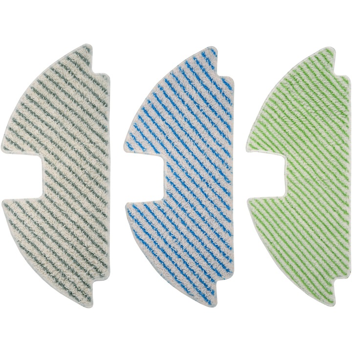 Kit de 3 mopuri din microfibra Rowenta ZR177007, pentru aspirator robot Rowenta X-Plorer Serie 80, 120, seriile RR77xx, RR78xx