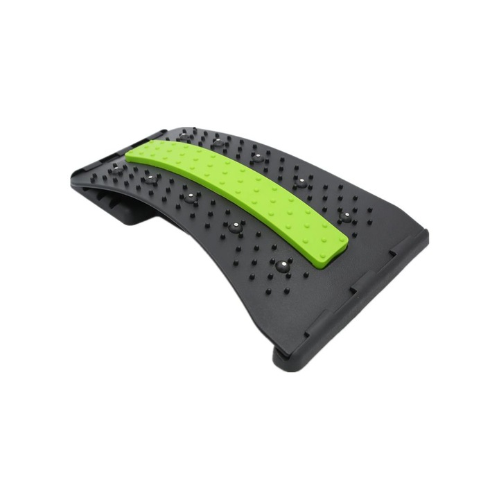 Aparatoare Neo™ Spate reglabila pentru intinderea si relaxarea muschilor, 38.5 x 12 x 25.5 cm, Negru/Verde
