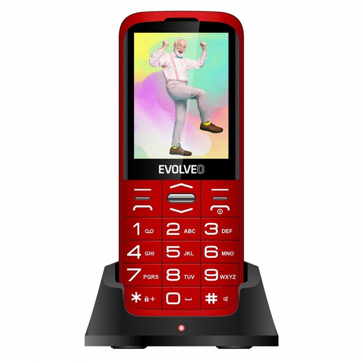 EASYPHONE XO EP630 Mobiltelefon, Piros