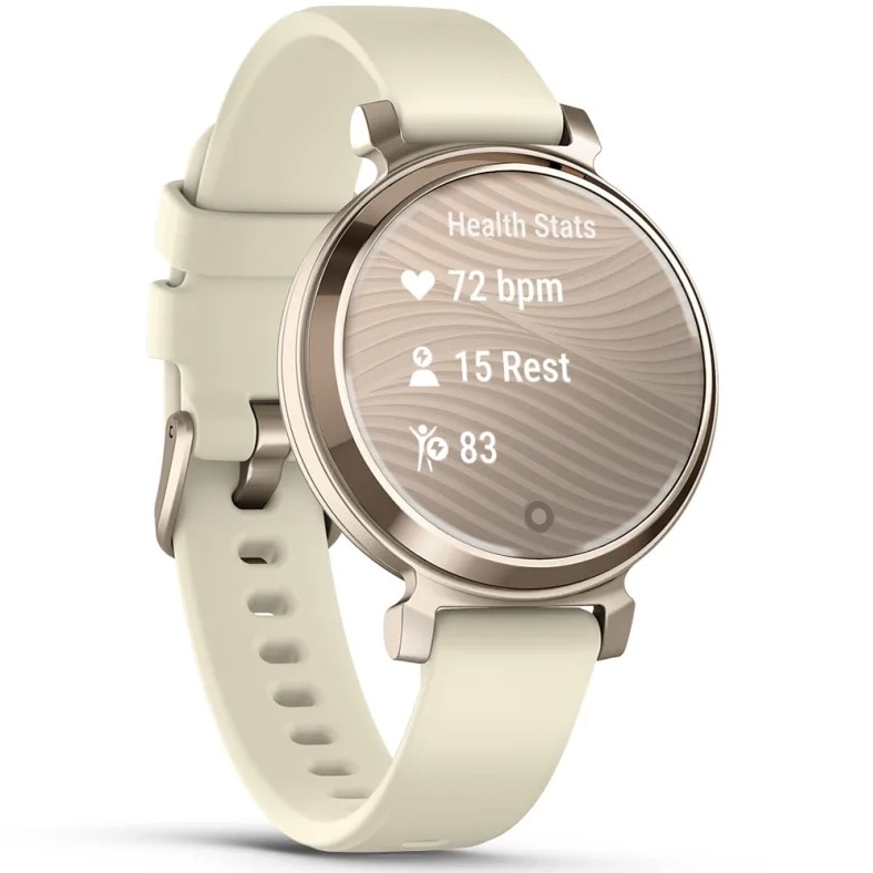 Smartwatch Garmin Lily 2, 35mm, curea silicon, Cream Gold/Coconut