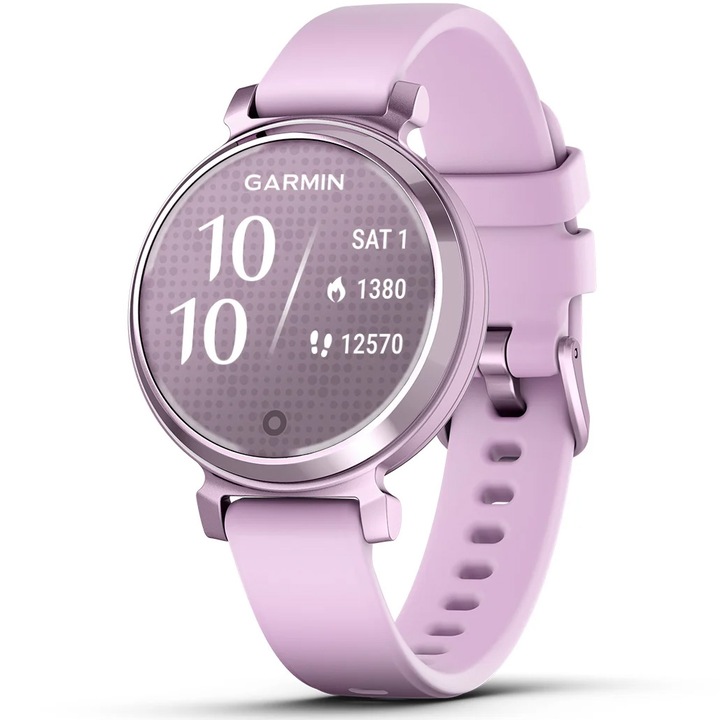 Smartwatch Garmin Lily 2, 35mm, curea silicon, Lilac