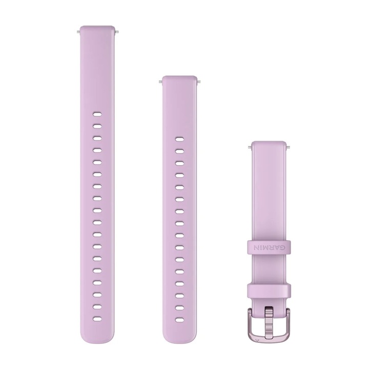 Garmin okosóra szíj, 14 mm, szilikon, lila / lila hardver, kerülete 110 - 175 mm