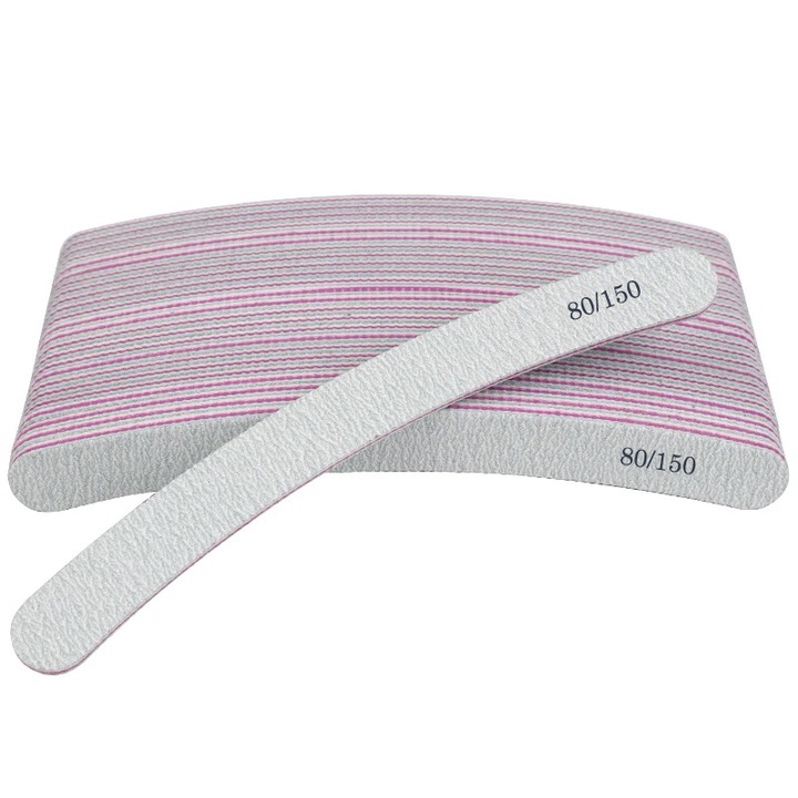 Set 25 Pile Unghii Dreptunghiulare Sela 28 – duritate 80/150