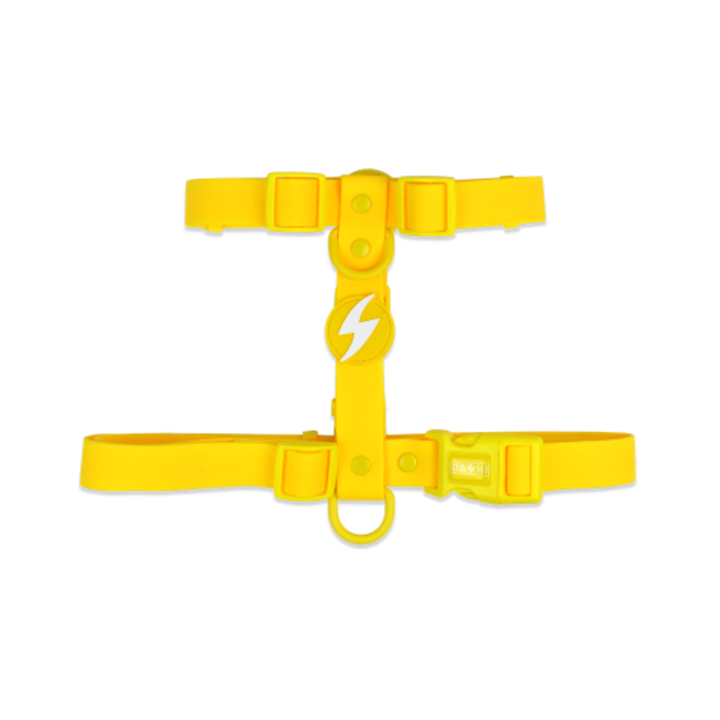 Ham pentru caini, Dashi Color Flex Yellow, Reglabil, Prindere Spate, Large