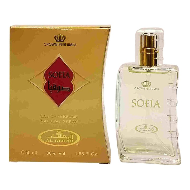 Parfüm Al Rehab SOFIA, keleti, édes illat, 50 ml