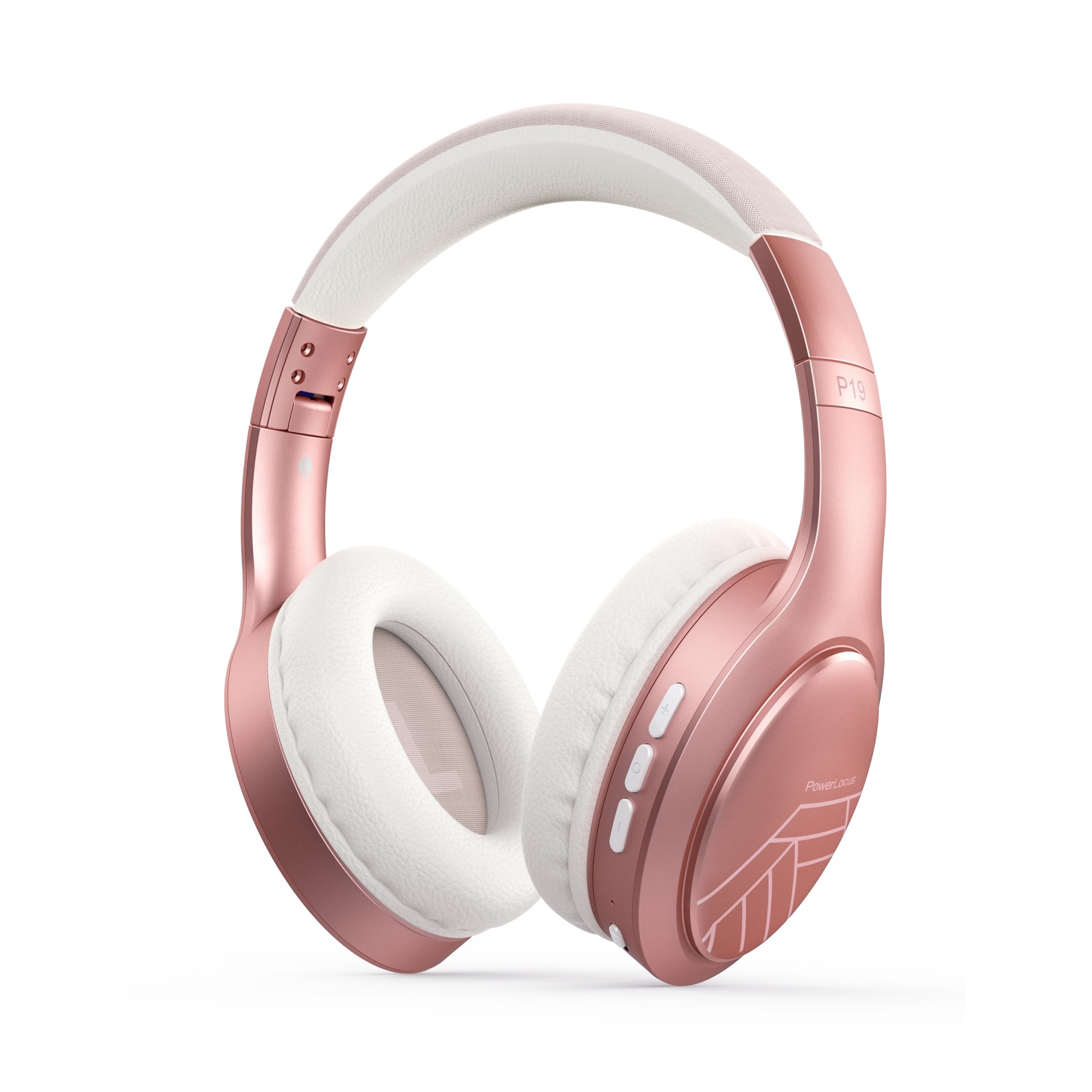 Casti Over the Ear PowerLocus P19, 3 Moduri de egalizare, Wireless ...