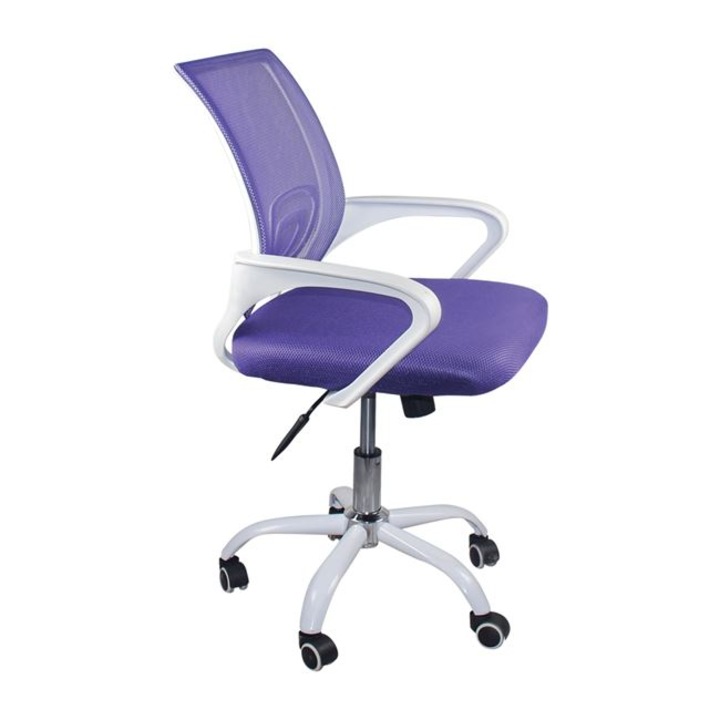 Детски офис стол Dk style 2101, Лилав, 57x53x90/100cm