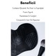 Paleta din silicon cu striatii tip dispozitiv pentru curatarea si igienizarea pensulelor de machiaj sau pictura, flexibila, cu ventuze pentru stabilitate si prindere pe diverse suprafete, 12 x 16 cm, negru