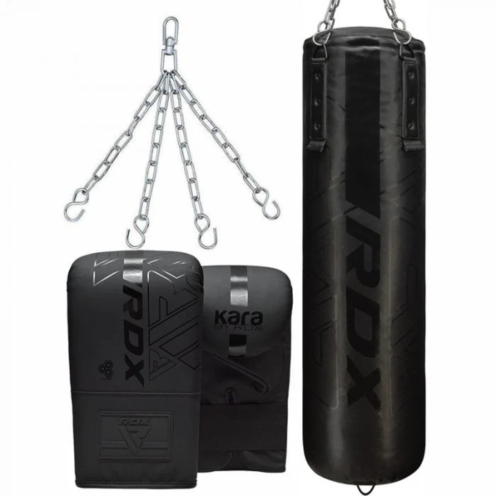 Set sac box RDX, manusi si lant incluse, 152 cm, Negru, 5FT