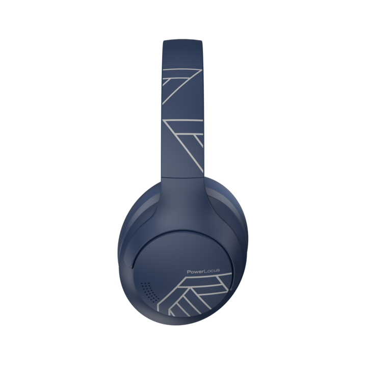 Безжични Слушалки PowerLocus P3 Upgrade, Bluetooth 5.3, Автономия 50 часа, Multi Point Connection, Син