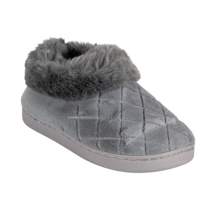 Papuci De casa gri, imblaniti foarte caldurosi 8053, Gri, 37